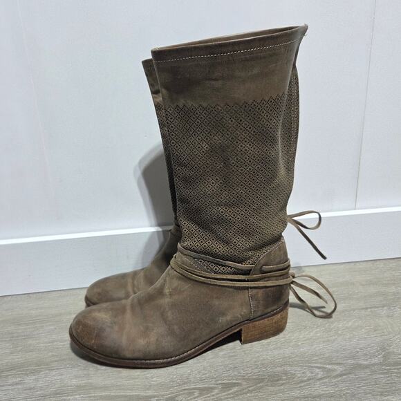 Danielle Shoes - Danielle Brown Vero Cuoio Leather Boots Size 40 US 9.5